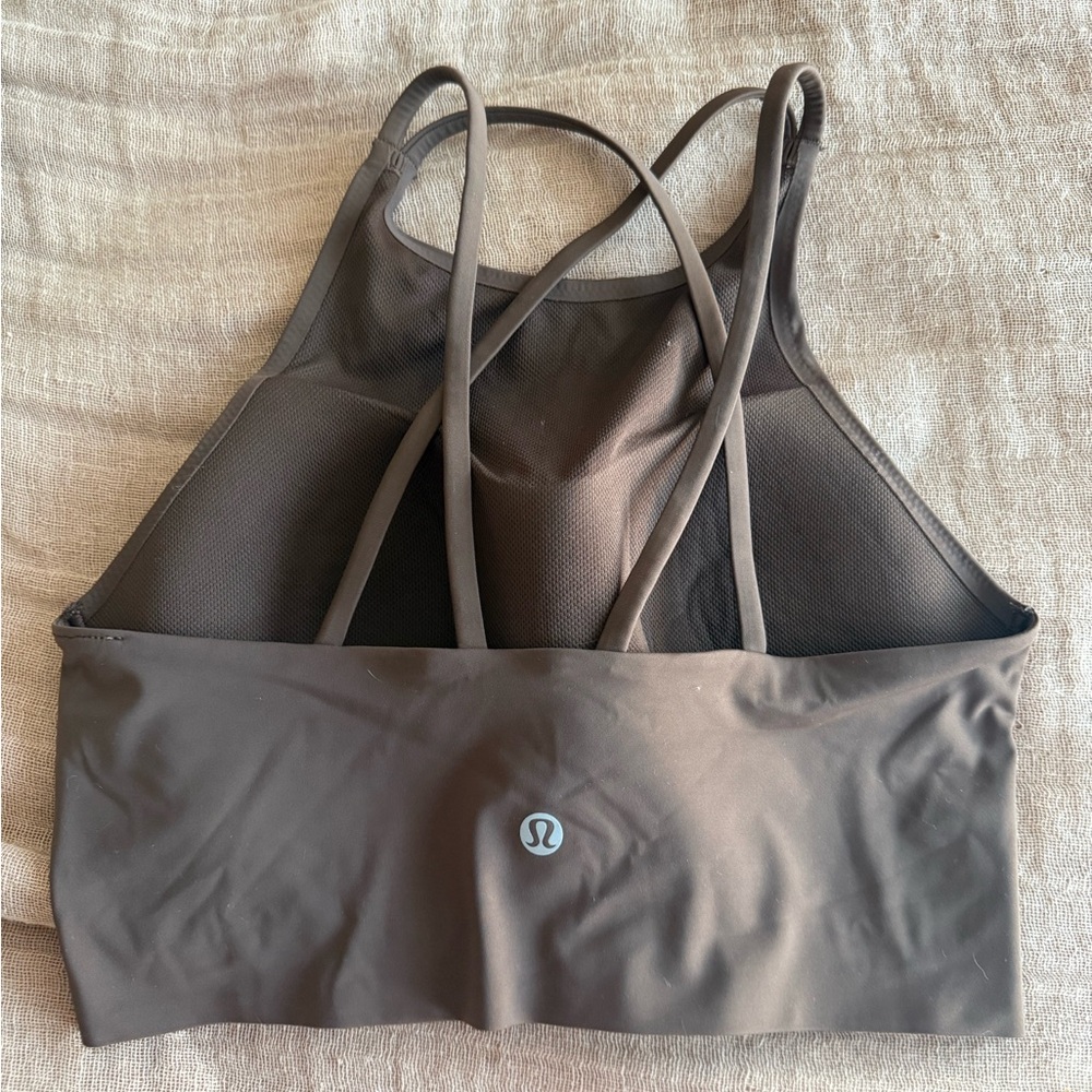 BRAND NEW lululemon athletica Women's Dark Brown Sports Bra